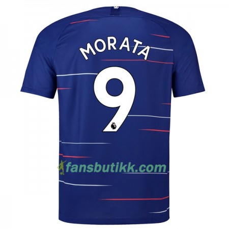 Fotballdrakt Chelsea Morata 9 Hjemmetrøye 2018-2019 Kortermet